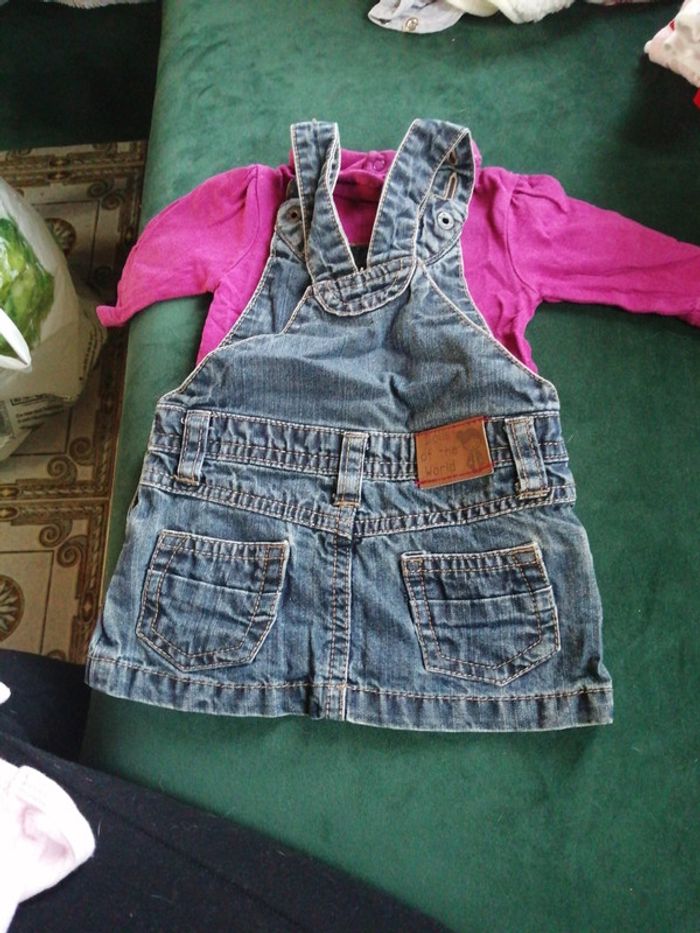 Ensemble salopette et sous pull - photo numéro 3