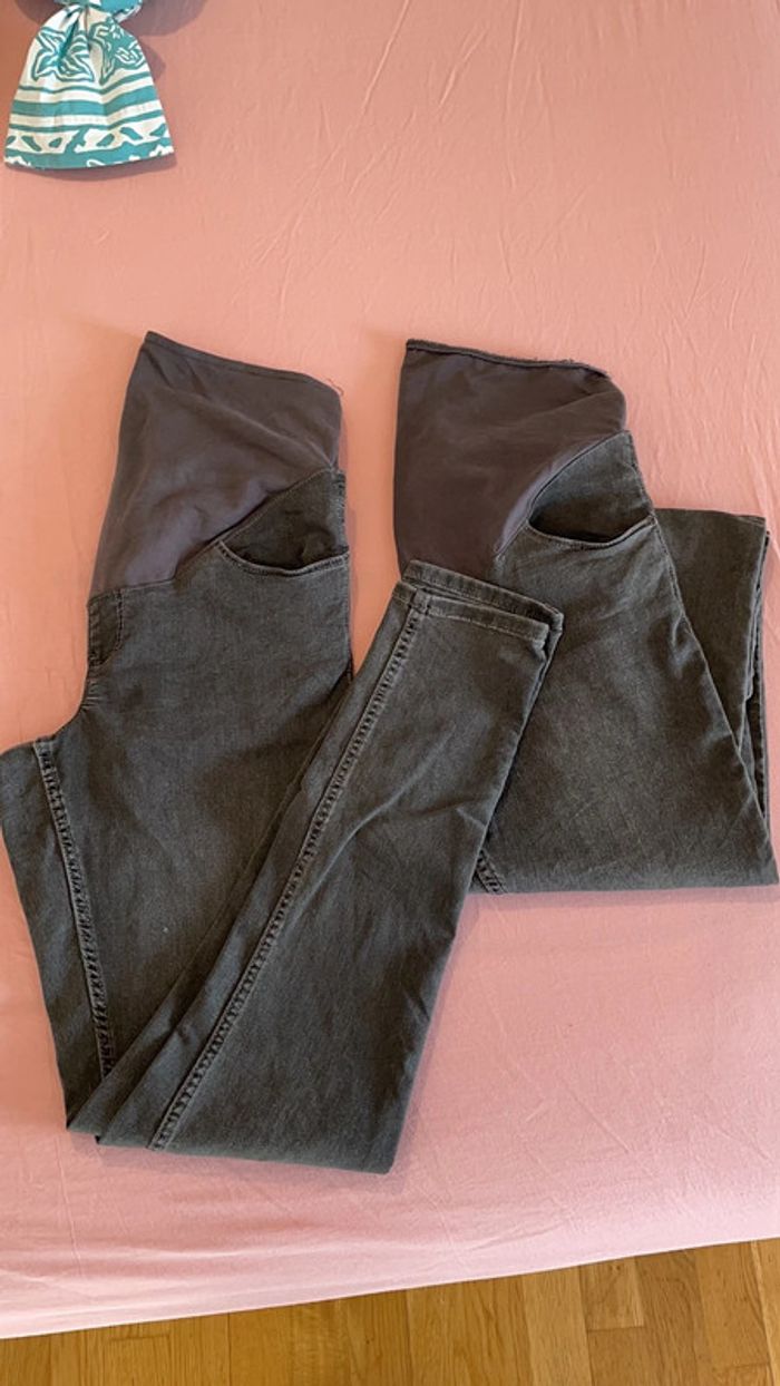 Jean grossesse gris kiabi