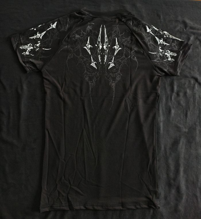 Breathe divinity compression t shirt dark workout musculation