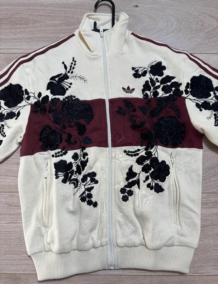 Veste adidas x ASOS brodée à fleur – Taille M – neuve - photo numéro 4