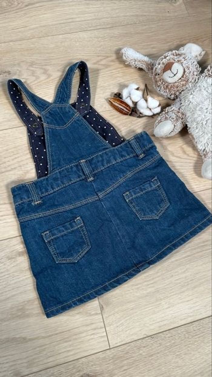 Robe Bébé salopette en jean Bio - 6 mois - photo numéro 3