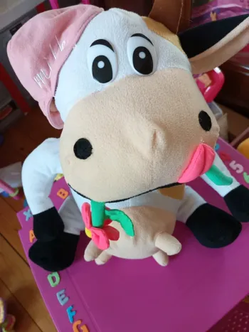Grande peluche vache