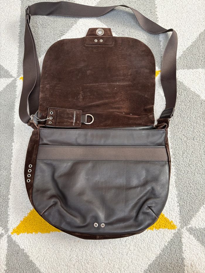 Sac à bandoulière Mandarina Duck | Marron | Taille 31 X 26 cm - photo numéro 3