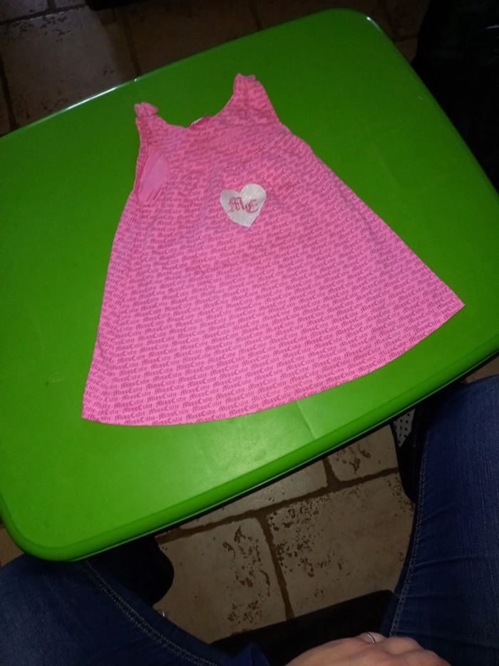 Robe courte rose 18 mois
