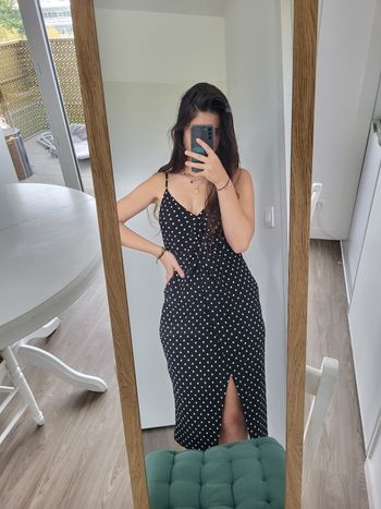 Robe à pois Bershka