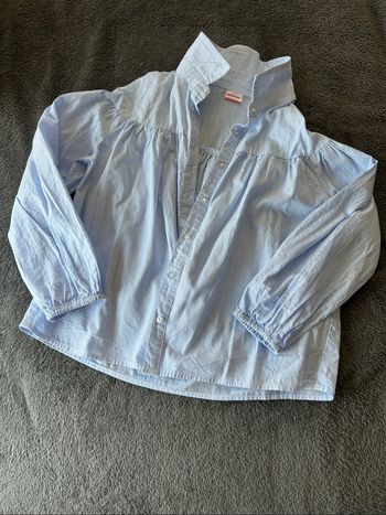 Chemise bleu et argenté