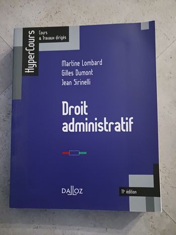 livre droit administratif 11e édition Dalloz