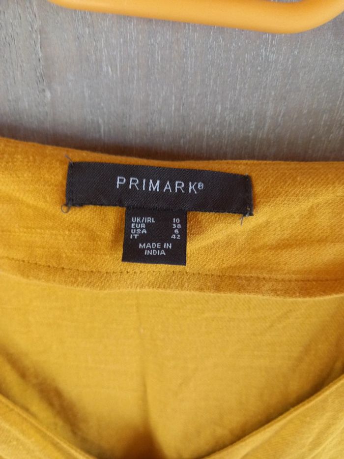Combishort jaune moutarde en coton - photo numéro 5