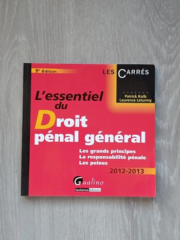 L'essentiel du droit pénal général