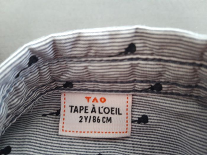 Chemise tape à l'œil 2 ans garçon - photo numéro 4