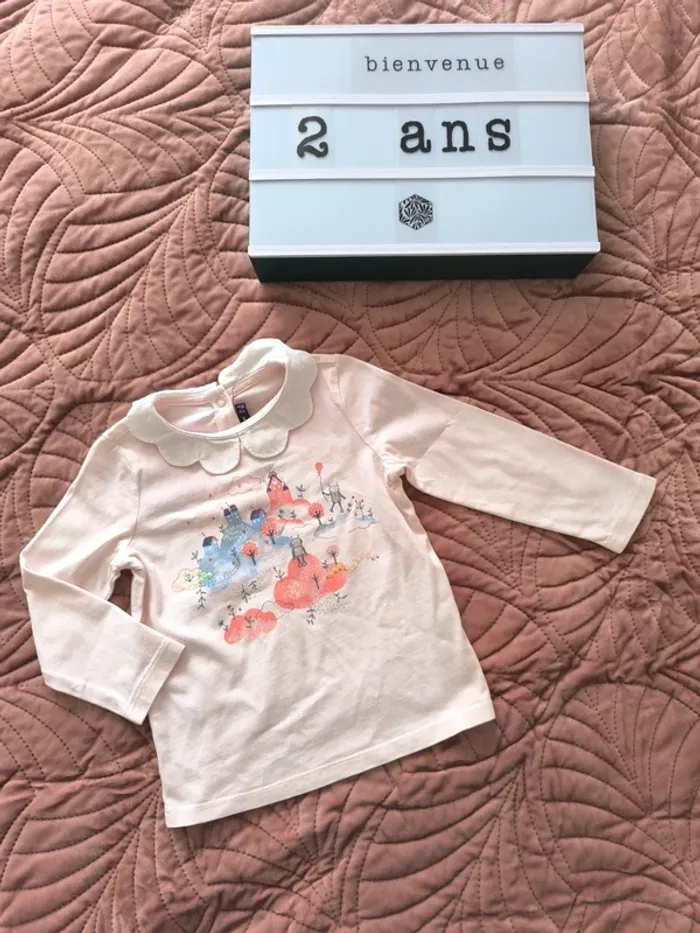 Tee shirt manche longue sergent major 2 ans 92 cm