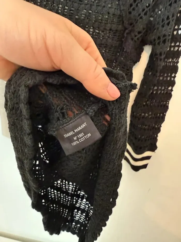 Top au crochet noir Isabel Marant - photo numéro 6