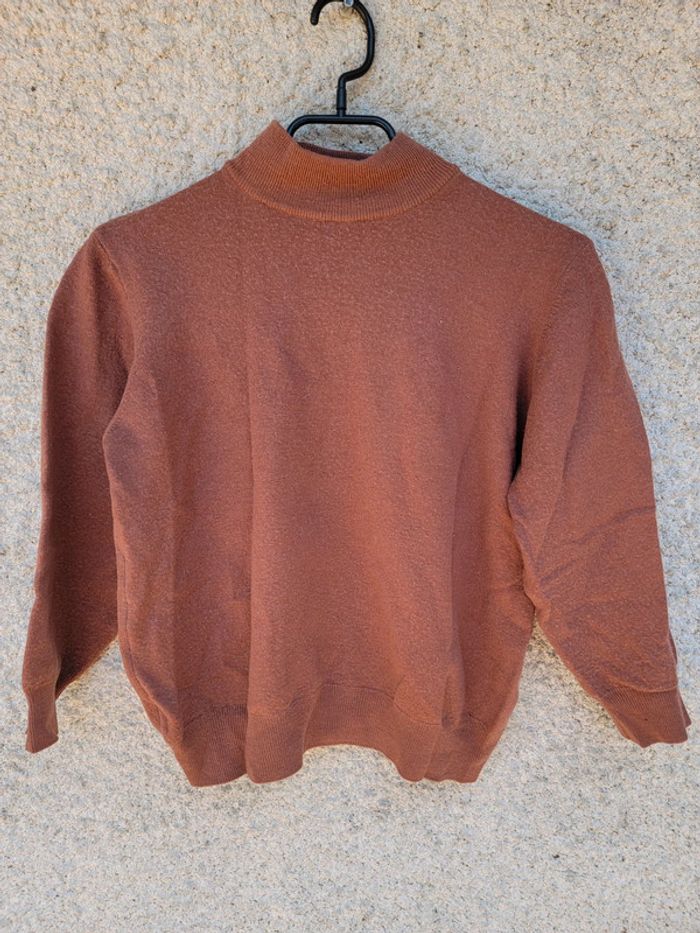Pull sweat top en laine vintage old money grunge