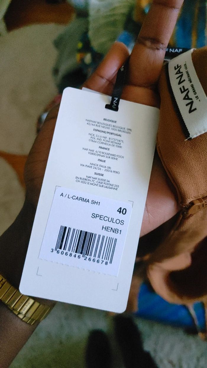 Mini short habillé couleur kaki marron spéculoos ceinture - photo numéro 8