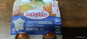 . babybio carottes patates douces