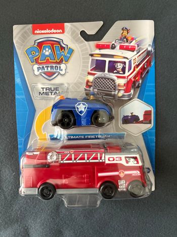 Pack Camion de pompiers True Metal  La Pat' Patrouille