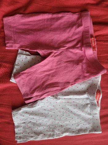 Lot 2 leggings courts fendus