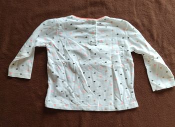 Sweat blanc à manches longues SUPERU, Taille 18 mois