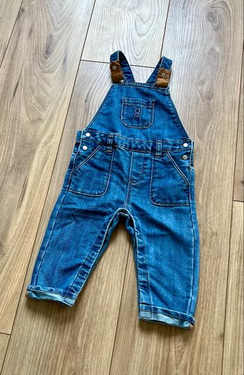 Salopette en jean bleue bébé - Obaïbi
