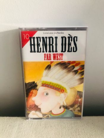 Henri Dès - far west avec livret cassette audio tape