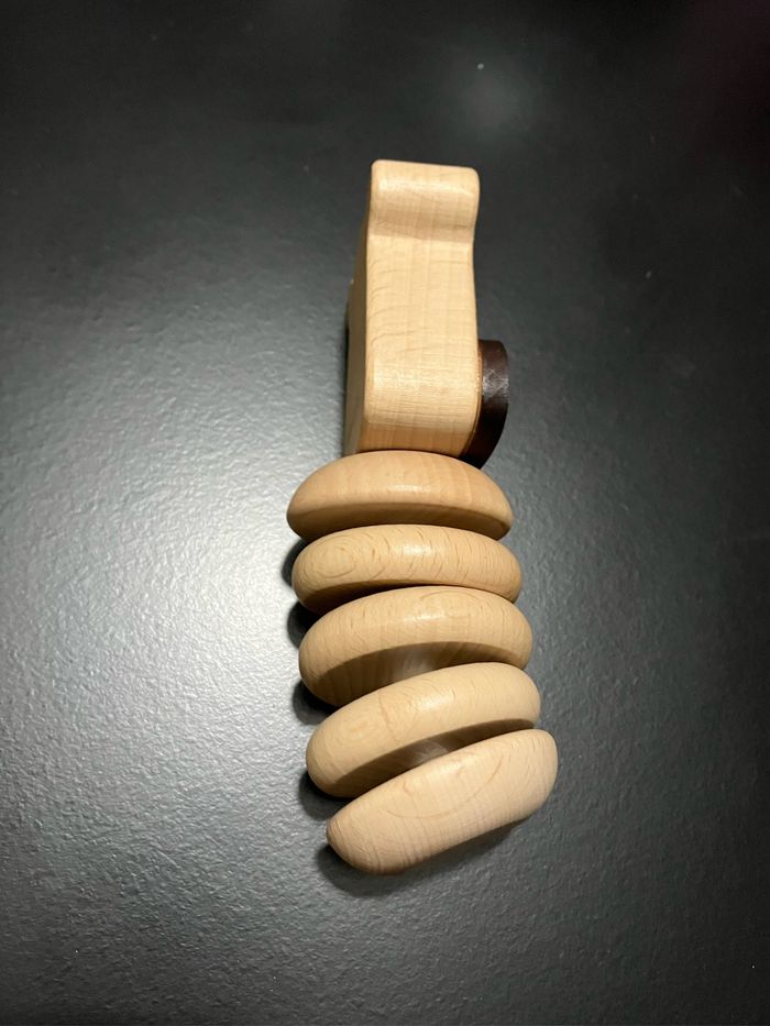 Hochet articulé en bois - photo numéro 3