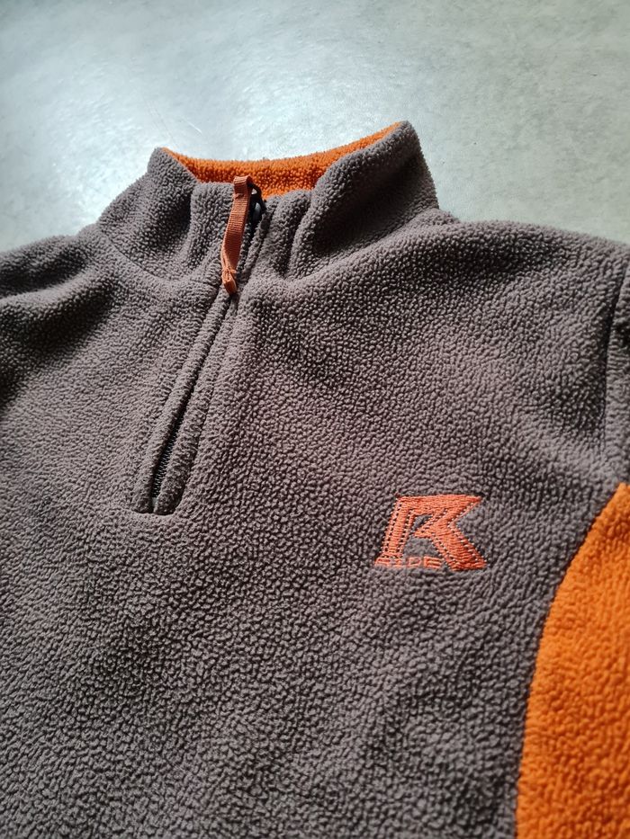 polaire marron orange garçon 4 ans - photo numéro 5