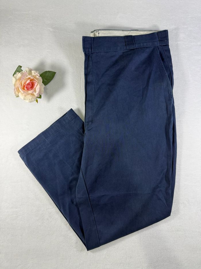 Pantalon homme Dickies bleu marine taille 44 × 32 – état correct oversize
