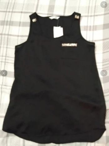 Top débardeur Promod noir et doré t 34