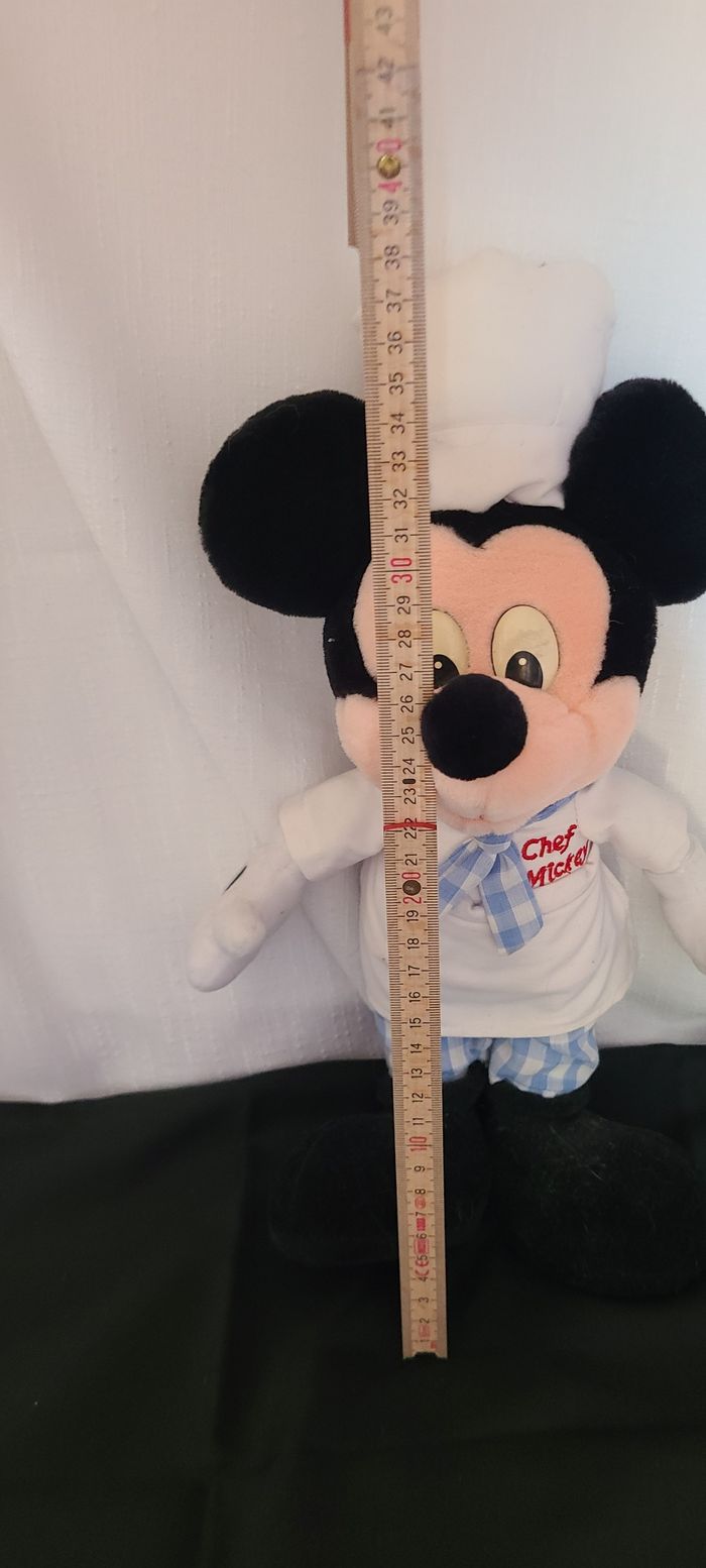 Peluche Mickey DISNEY Chef Mickey Vintage Chapeau 40 cm - photo numéro 2