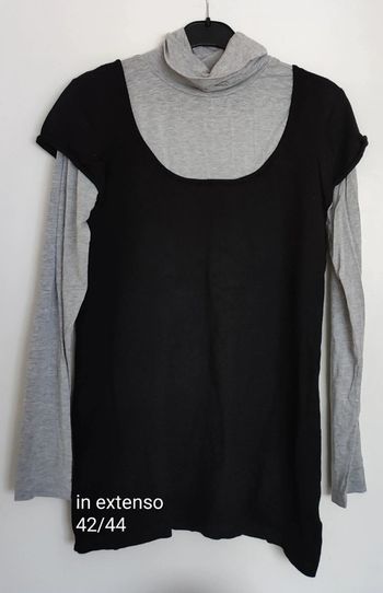 T-shirt bi matière in extenso 42 44