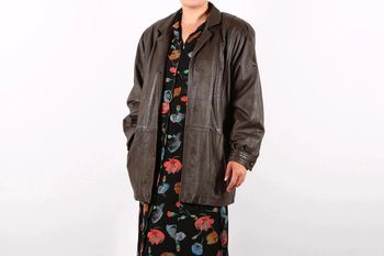 Adorable veste vintage 80's en cuir (#240495)