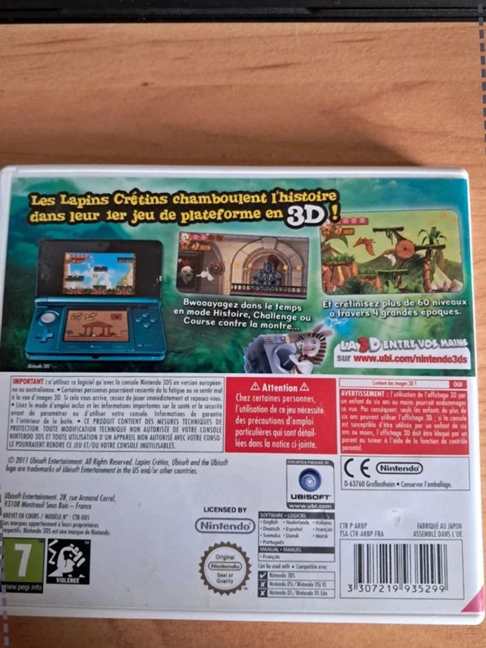 Jeu 3DS Lapin Crétins 3D - photo numéro 2