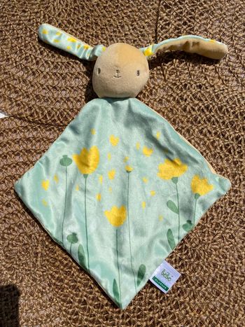 Doudou lapin plat klorane 