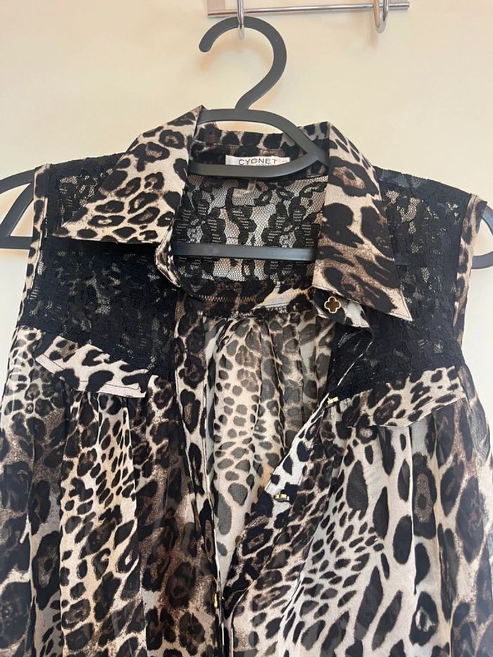 Chemise sans manches leopard cygnet collection taille unique - photo numéro 3