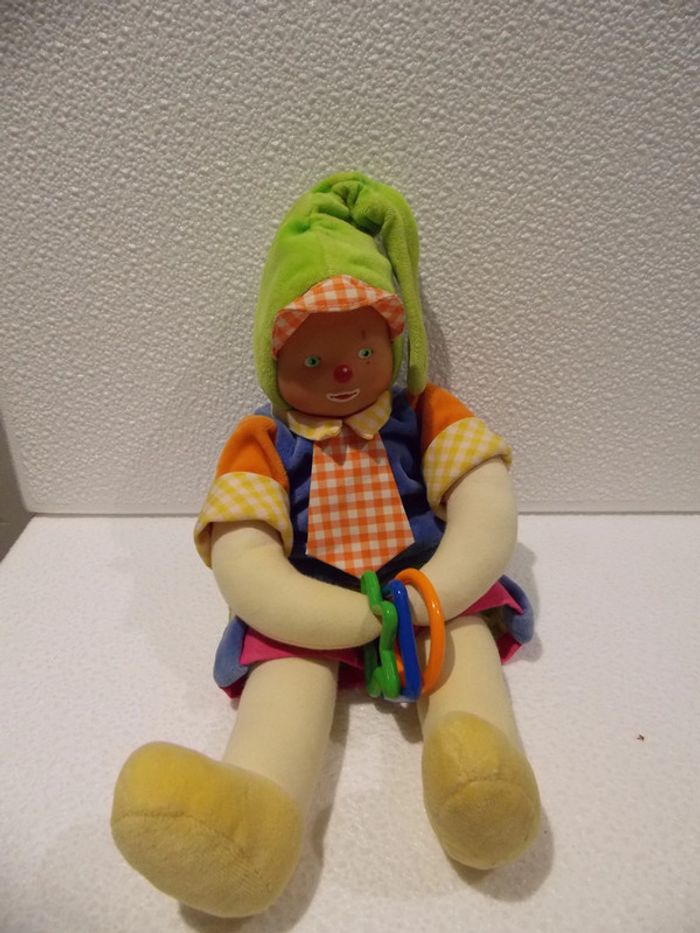 doudou  corolle lutin clown kom