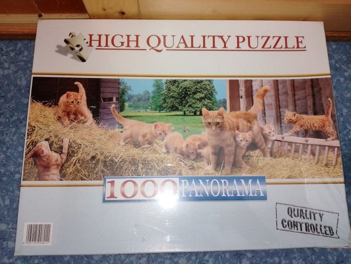 Puzzle chat neuf 1000 pièces panorama