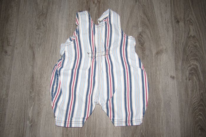 SALOPETTE BLANCHE RAYÉE BÉBÉ GARÇON "C&A" - 56 cm - n°01 - photo numéro 2