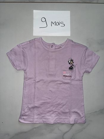 T shirt Minnie Disney 9 mois