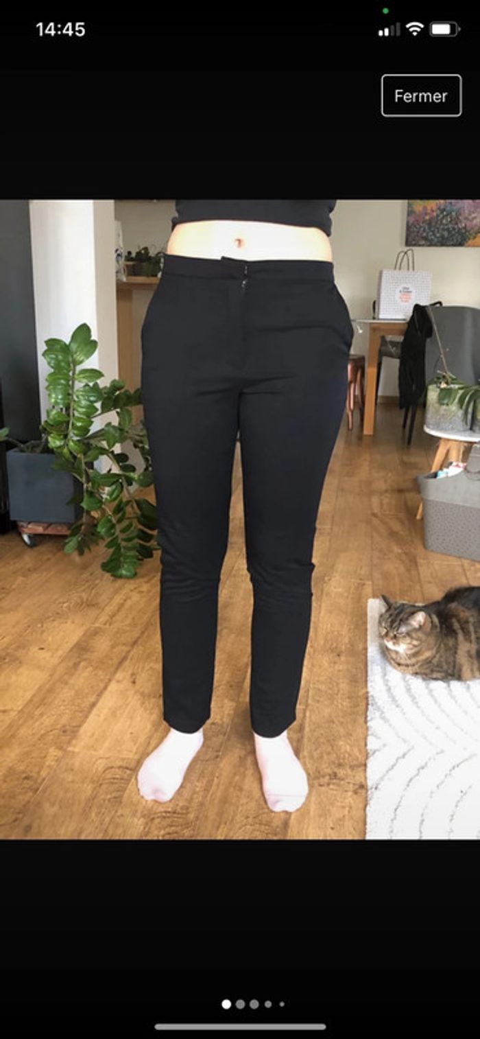 Pantalon droit noir