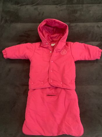 Combi-pilote rose bébé 12 mois