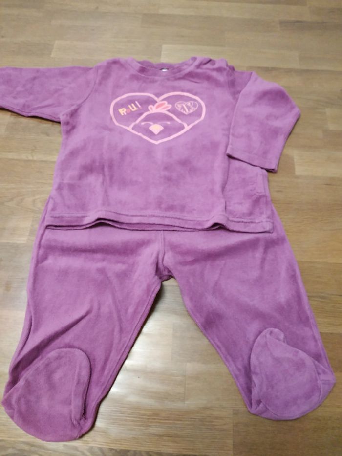 Pyjama fille 2 pièces 12 mois