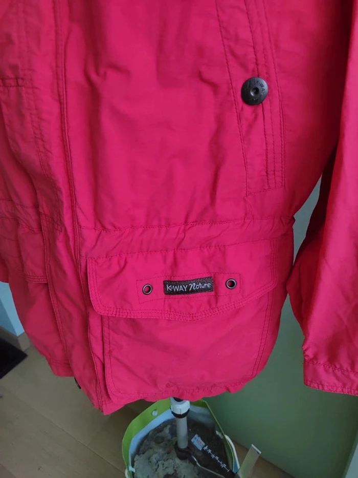 Parka rouge K-Way Nature t. L - photo numéro 2