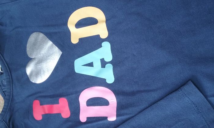 polo "I love Dad" H&M bb fille - photo numéro 2