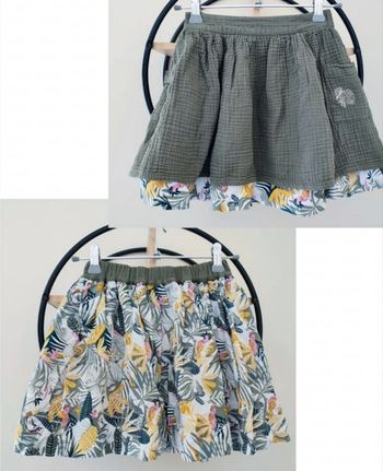 6 ans jupe réversible Vertbaudet