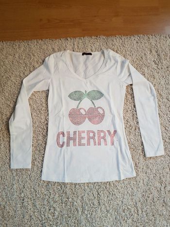 Tee shirt manches longues strass