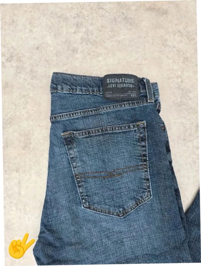 Jeans Levi's Signature W36 FR46 L32 coupe droite bleu Homme Men pan363b - photo numéro 2