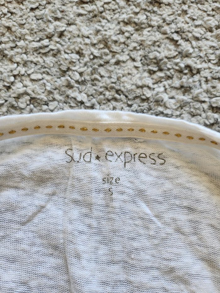 Debardeur blanc sud express taille S - photo numéro 2