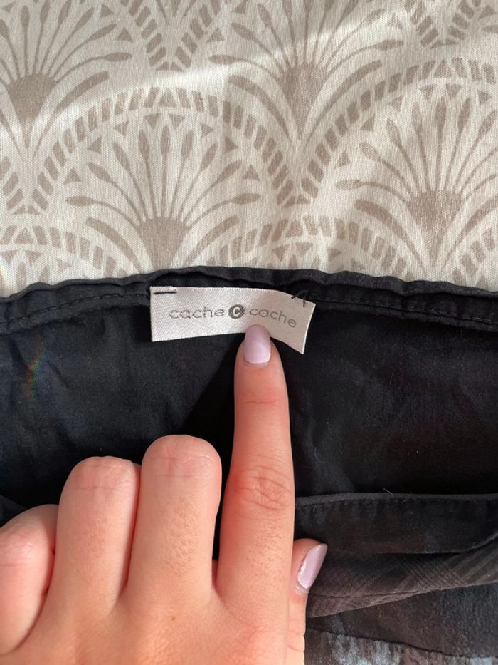 Jupe vintage noire et rouge - photo numéro 3