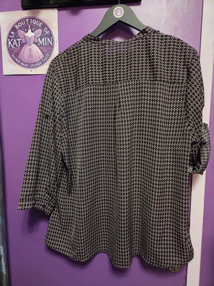 Blouse manches 3/4 retroussables T46 World Fashion - photo numéro 6