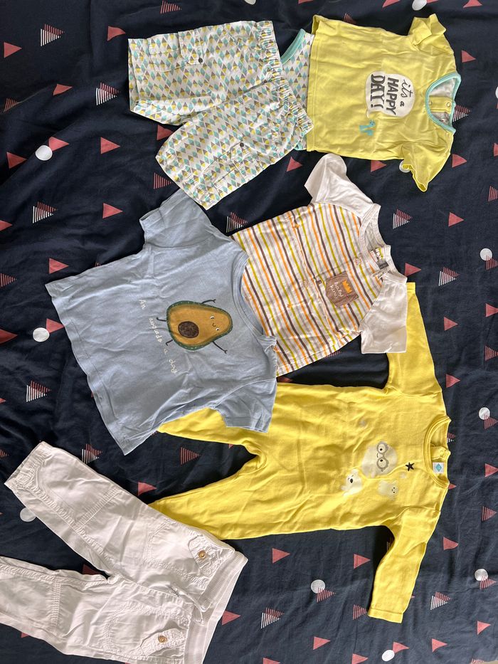 Lot vêtements été garçon  9 mois